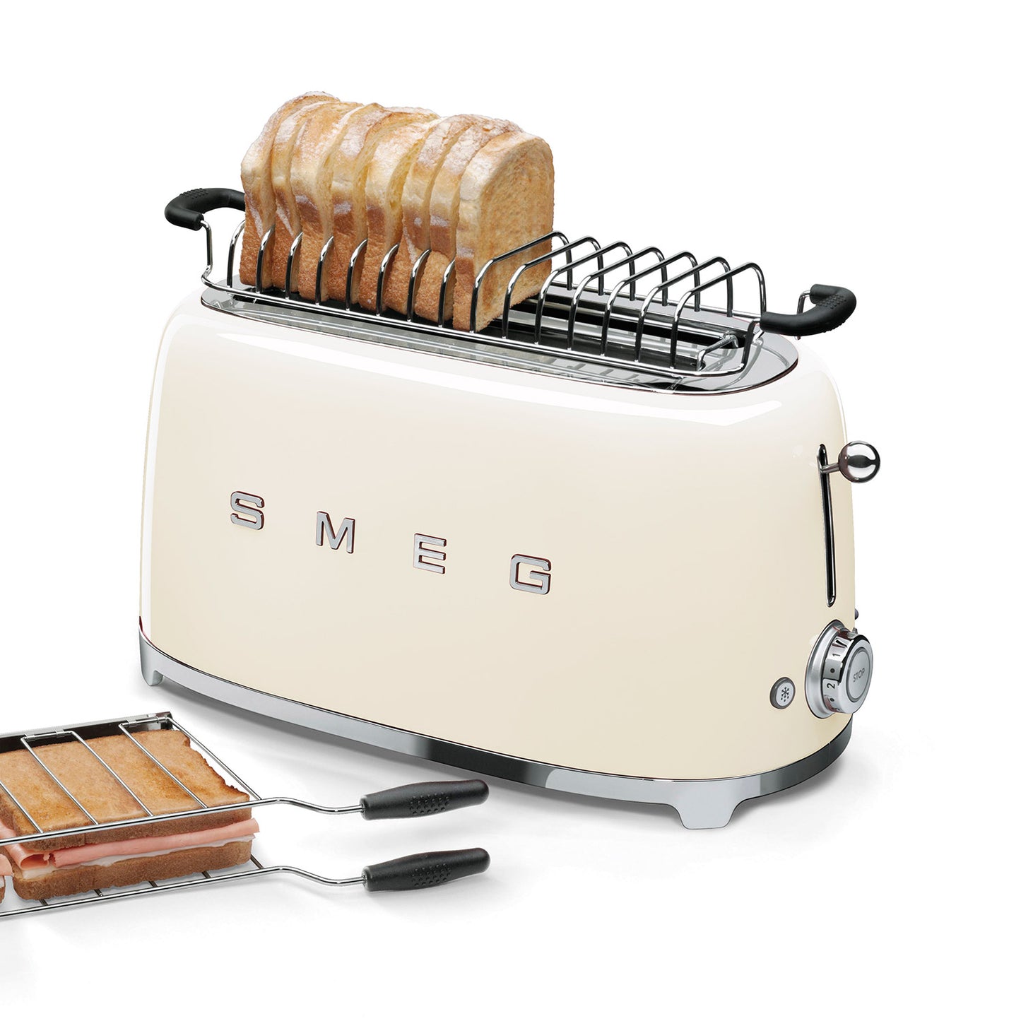 Smeg Brötchen-Röstaufsatz TSBW01 für 2 Scheiben Toaster